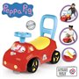 Smoby - Porteur auto enfant 2 en 1 - Peppa Pig - Coffre sous la selle + klaxon - Des 10 mois - Fabrication française