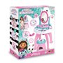 Smoby - Gabby et la Maison Magique - Coiffeuse enfant 2 en 1 - Tabouret inclus - 12 accessoires - Miroir orientable