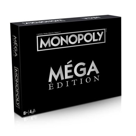 Jeu de société - WINNING MOVES - Monopoly Édition Méga - Nouvelles cases