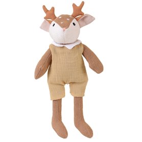 Peluche Woody Faon - En coton tricote