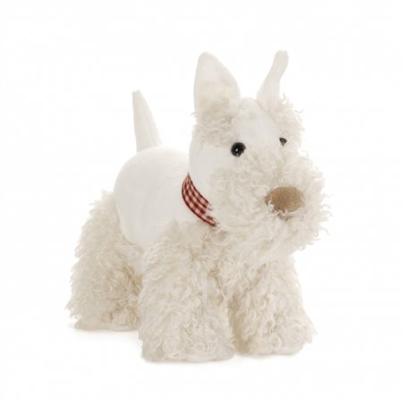 Peluche Lola - Le chien scottish blanc