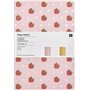 Lot de 2 carnet de notes A5 Fraise