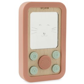 Telephone en silicone et bois - Mrs. Cat