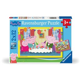 Peppa Pig Puzzle Enfant 2x12 pieces