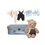 morris et ses habits dans une valise