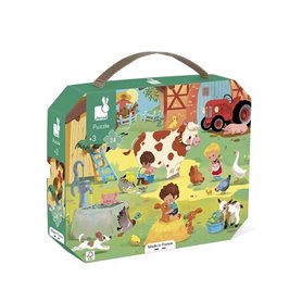 Puzzle 24 pcs Une journee a la ferme