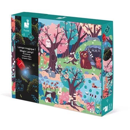 Janod - puzzle magique Animaux nocturne