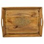 Plateau Alexandra House Living Marron Bois de manguier 31 x 16 x 49 cm