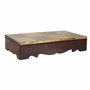 Boîte à bijoux Alexandra House Living Brun foncé Laiton Bois de manguier Bois MDF 20 x 7 x 33 cm