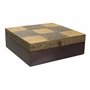 Boîte à bijoux Alexandra House Living Brun foncé Laiton Bois de manguier Bois MDF 20 x 7 x 20 cm