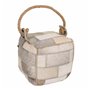 Butée de porte Alexandra House Living Cuir 20 x 20 x 20 cm Blanc