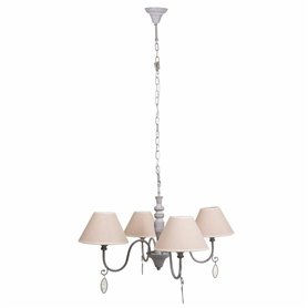 Suspension Alexandra House Living Blanc Gris