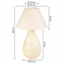 Lampe de bureau Alexandra House Living Crème Fer 33 x 60 x 33 cm