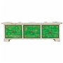 Boîte à bijoux Alexandra House Living Blanc Vert Laiton Bois MDF 15 x 10 x 36 cm 3 tiroirs