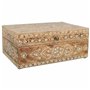 Boîte à bijoux Alexandra House Living Blanc Naturel Bois de manguier Bois MDF 18 x 10 x 25 cm