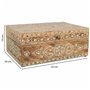 Boîte à bijoux Alexandra House Living Blanc Naturel Bois de manguier Bois MDF 18 x 10 x 25 cm