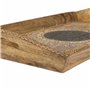 Plateau Alexandra House Living Blanc Naturel Bois de manguier 25 x 6 x 48 cm