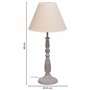 Lampe de bureau Alexandra House Living Blanc Gris Métal Tissu 220-240 V 23 x 49 x 23 cm