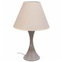 Lampe de bureau Alexandra House Living Blanc Gris Métal Tissu 220-240 V 23 x 38 x 23 cm