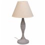 Lampe de bureau Alexandra House Living Blanc Gris Métal Tissu 220-240 V 23 x 46 x 23 cm