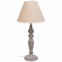 Lampe de bureau Alexandra House Living Blanc Gris Métal Tissu 220-240 V 23 x 46 x 23 cm