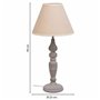 Lampe de bureau Alexandra House Living Blanc Gris Métal Tissu 220-240 V 23 x 46 x 23 cm