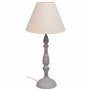 Lampe de bureau Alexandra House Living Blanc Gris Métal Tissu 220-240 V 23 x 51 x 23 cm