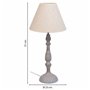 Lampe de bureau Alexandra House Living Blanc Gris Métal Tissu 220-240 V 23 x 51 x 23 cm