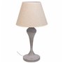 Lampe de bureau Alexandra House Living Blanc Gris Métal Tissu 220-240 V 25 x 46 x 25 cm