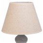 Lampe de bureau Alexandra House Living Blanc Gris Métal Tissu 220-240 V 25 x 46 x 25 cm