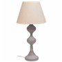 Lampe de bureau Alexandra House Living Blanc Gris Métal Tissu 220-240 V 25 x 50 x 25 cm