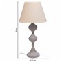 Lampe de bureau Alexandra House Living Blanc Gris Métal Tissu 220-240 V 25 x 50 x 25 cm