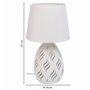 Lampe de bureau Alexandra House Living Blanc Métal Tissu 220-240 V 18 x 31 x 18 cm