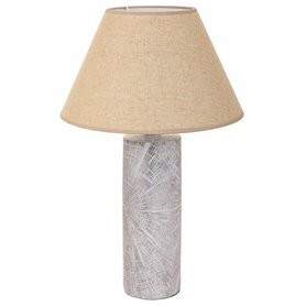 Lampe de bureau Alexandra House Living Argent Polyrésine 220-240 V 14 x 51 x 14 cm