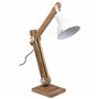 Flexo/Lampe de bureau Alexandra House Living Blanc Métal Fer Bois de manguier 22 x 79 x 17 cm