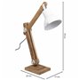 Flexo/Lampe de bureau Alexandra House Living Blanc Métal Fer Bois de manguier 22 x 79 x 17 cm