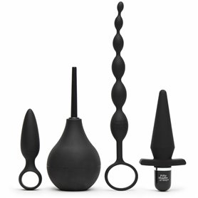 Plug Anal Fifty Shades of Grey Starter Kit Noir (4 pcs)