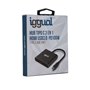 iggual IGG318461 station d'accueil USB 3.2 Gen 1 (3.1 Gen 1) Type-C Noir