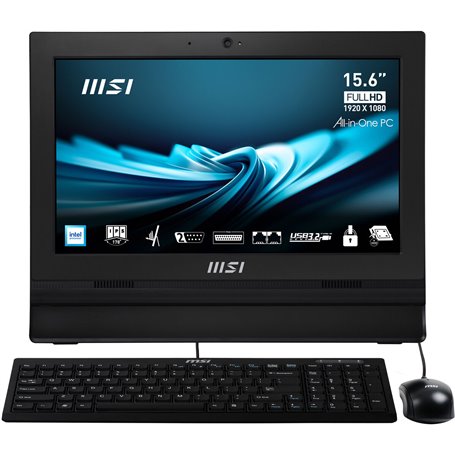 Tout en Un MSI 00-A60211-007 15" 4 GB RAM 256 GB Intel Celeron N100