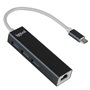 Hub USB-C iggual IGG319253 Noir Gris