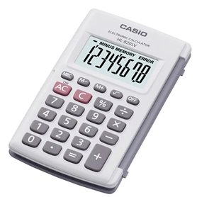 Calculatrice Casio HL-820LV-WE Gris Résine 10 x 6 cm