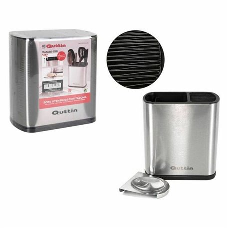 Pot pour ustensiles de cuisine Quttin 143612 Acier inoxydable 19 x 12 x 19