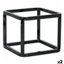 Support Inde Panier Multi-usages Métal 12 x 12 x 10 cm (2 Unités)