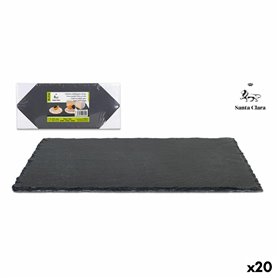 Plateau Santa Clara Alfares Ardoise 30 x 13 cm (20 Unités)