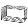 Support Inde Grille Noir 34 x 19 x 18 cm (2 Unités)