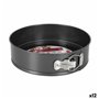 Moule amovible Quttin Noir Acier de carbone 24 x 7 cm (12 Unités)