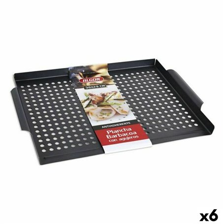 Plaque à griller avec trous pour barbecue Algon (36 x 29 cm)