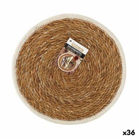 Dessous de plat Privilege Algues marines Marron Avec bordure Ø 25 cm (36 Unités)