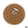 Dessous de plat Privilege Algues marines Marron Avec bordure Ø 25 cm (36 Unités)