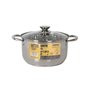 Casserole avec couvercle en verre Quttin New neron Acier 10 L (4 Unités)